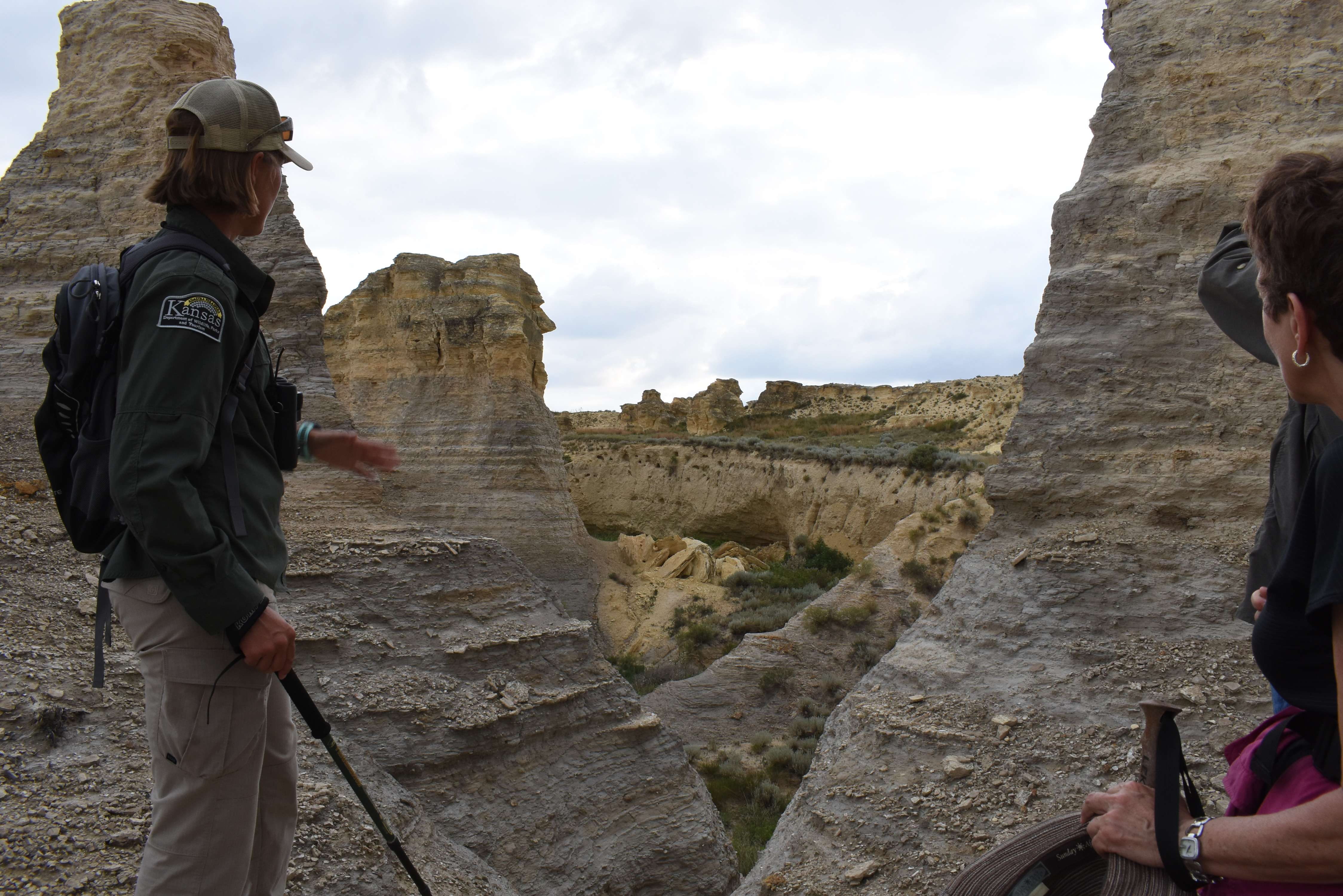 Little Jerusalem Badlands between Scott City and Oakley is one of many state parks hosting First Day Hikes on Jan. 1, 2026. (photo by Mike Courson)