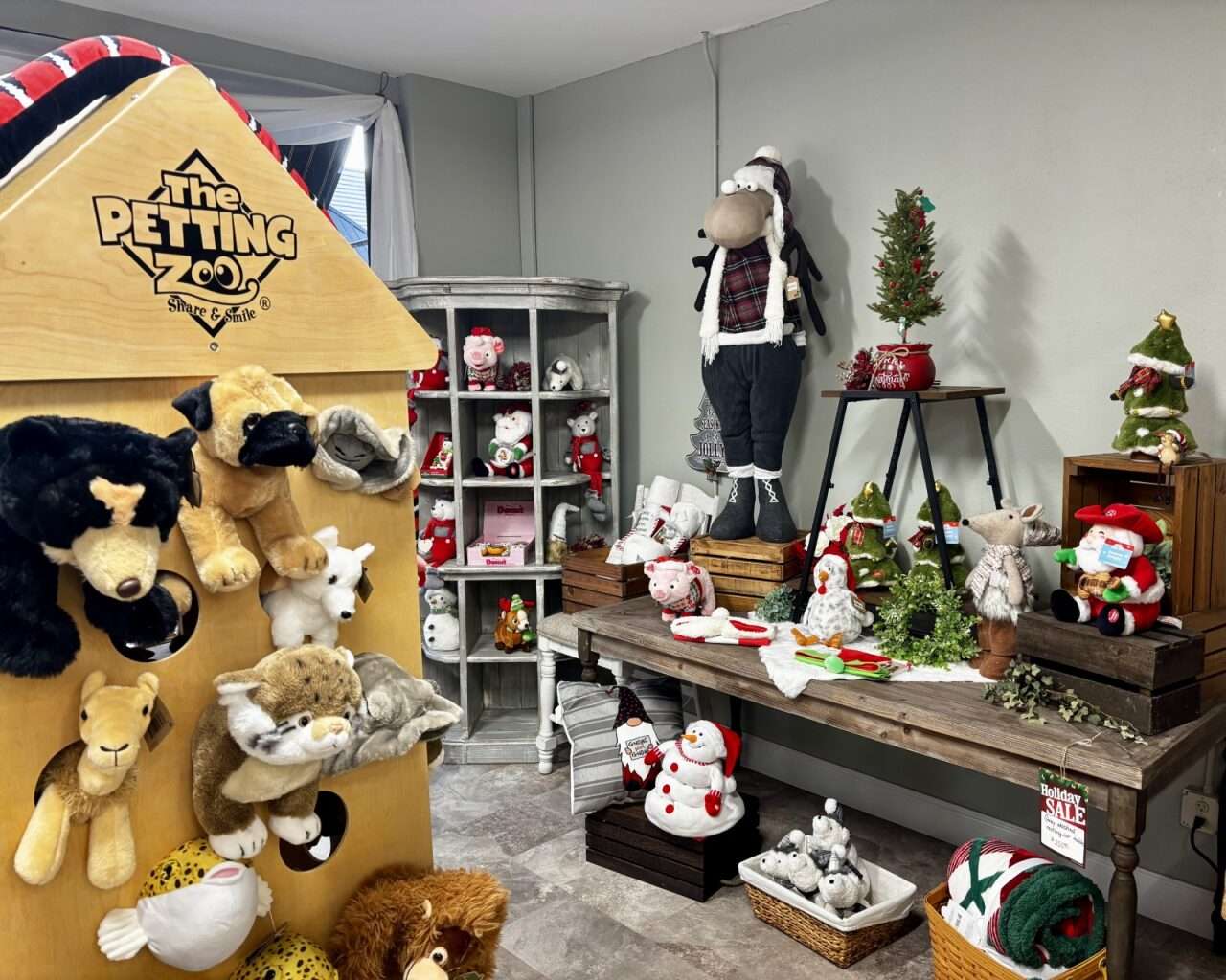 Stuffed animals and festive items from Kat's Hallmark in Hays. Photo by Tony Guerrero/Hays Post
