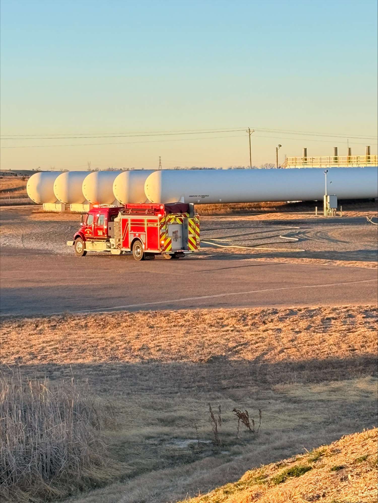 North Platte Fire Department December 30, 2025 NuStar Energy Terminal fire. (Photo North Platte Fire Department Facebook)