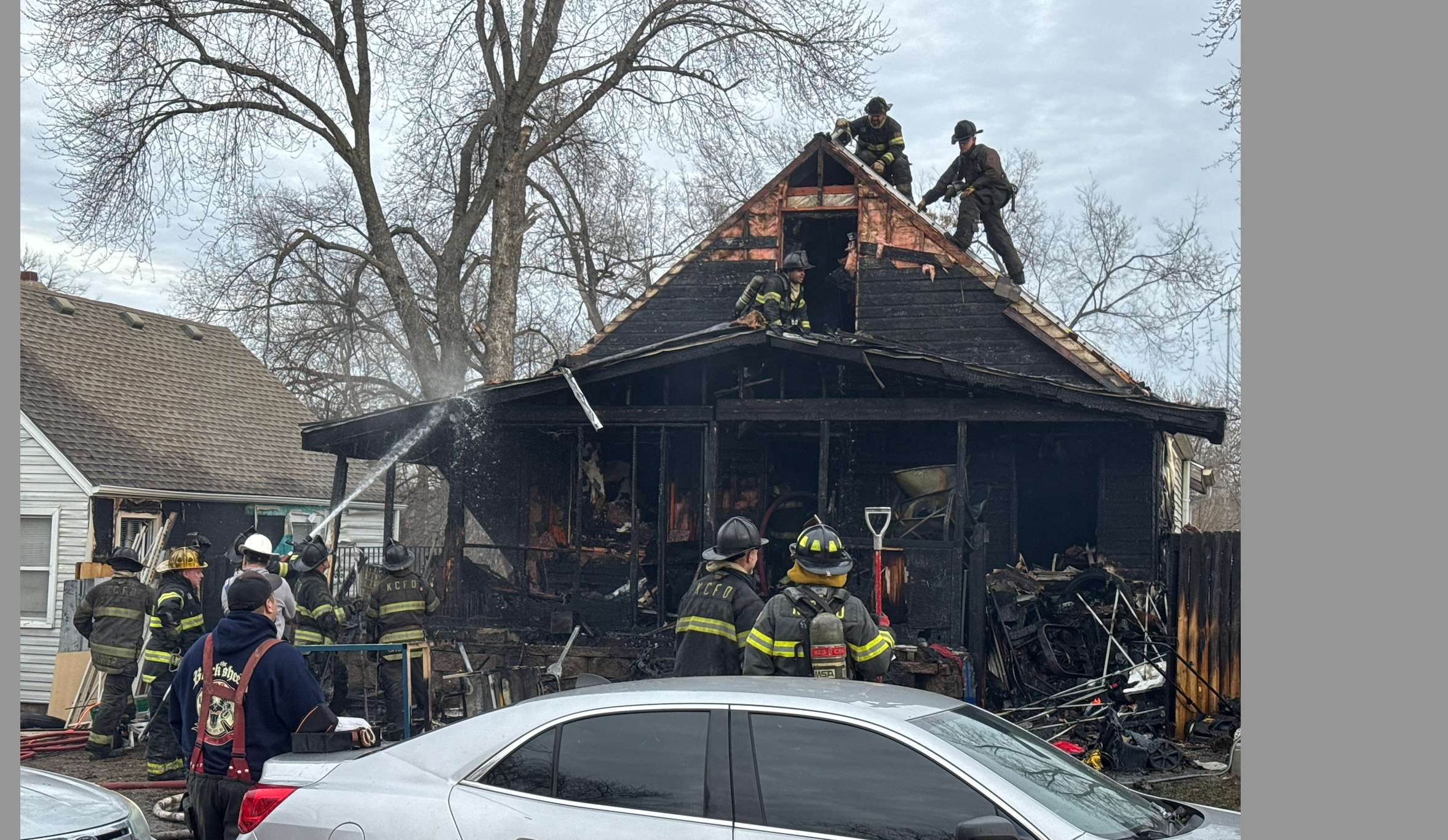 One hospitalized after Kansas City house fire