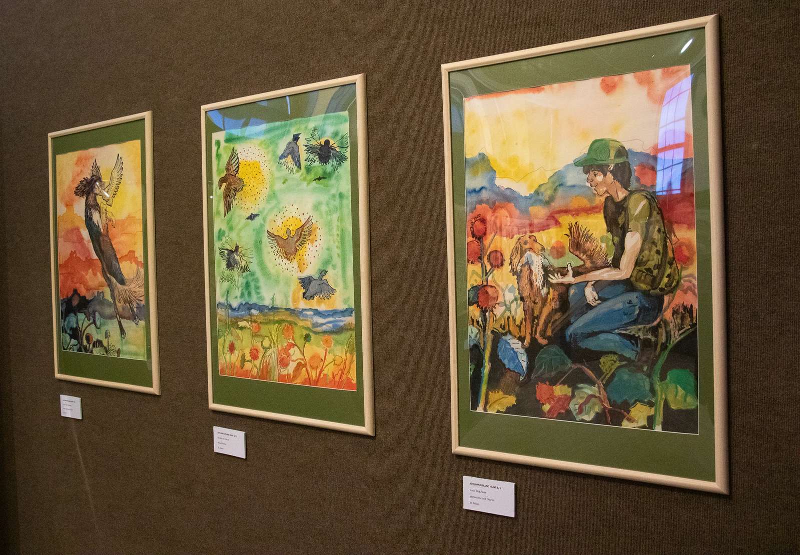 Artwork by Dave Nixon on display in the Sandoz Center through the spring 2025 semester. Hours of the gallery are Monday through Friday from 8-noon and 1-4 p.m. (Photo by Tena L. Cook/Chadron State College)