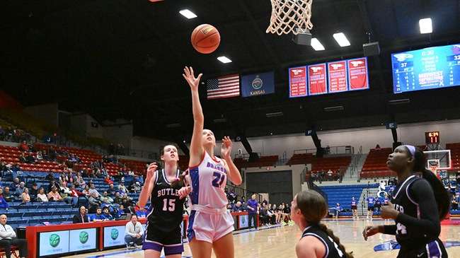 Brynne Katcher and the No. 11 Blue Dragons meet the Pratt Beavers at 5:30 p.m. Wednesday at the Sports Arena. (Andrew Carpenter/Digital Fox photography)