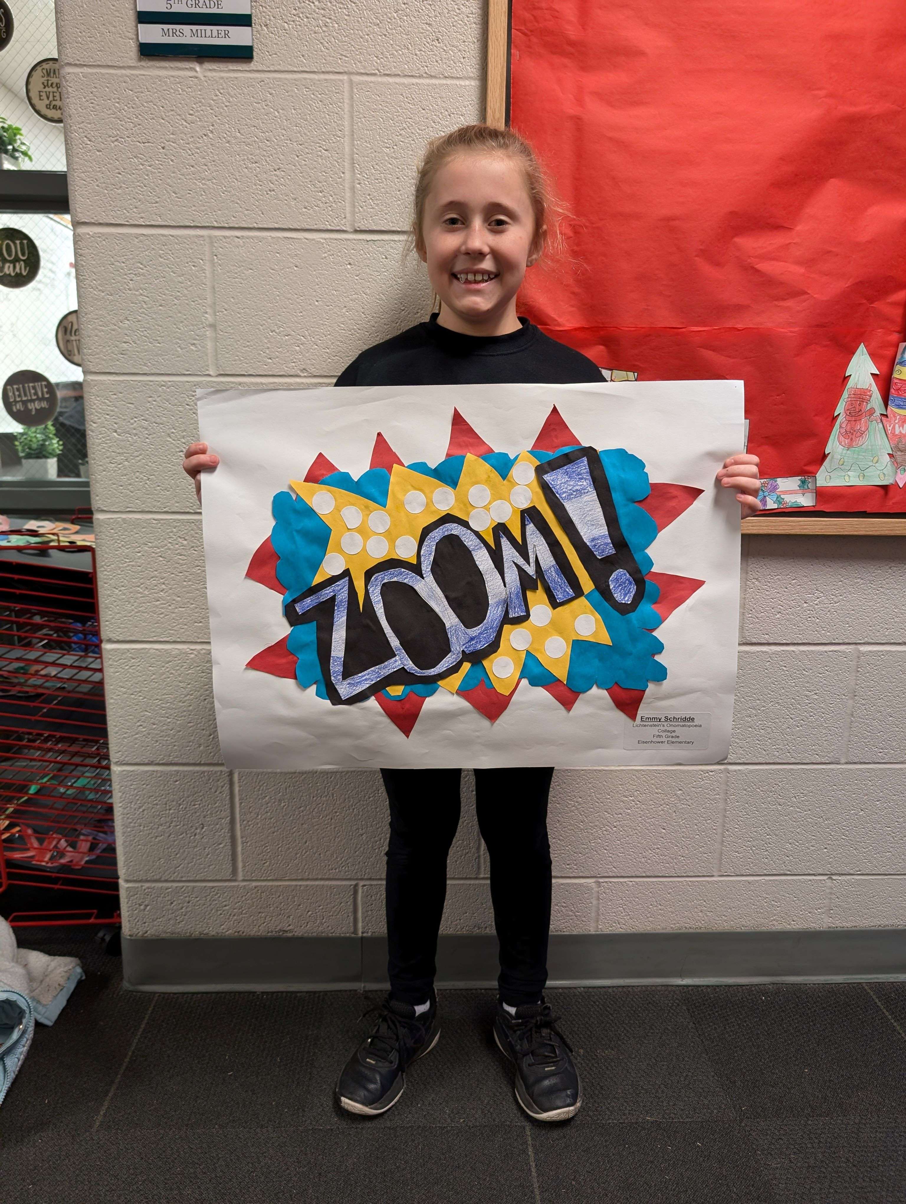 Emmy Schridde, 5th grade Eisenhower Elementary