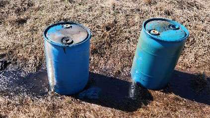 Oil Dumping - Photo Courtesy Rice County Sheriff's Office 