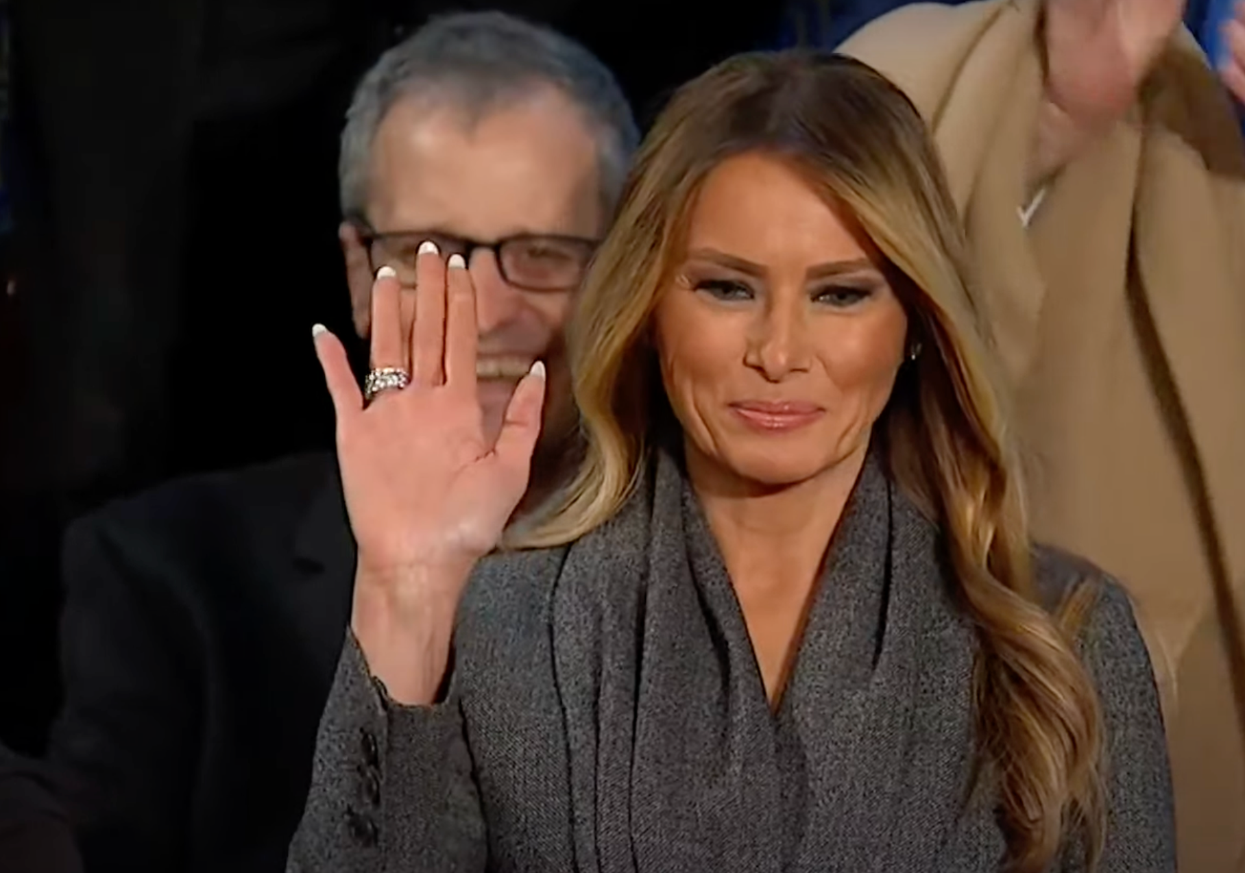 First Lady Melania Trump-image from White House video