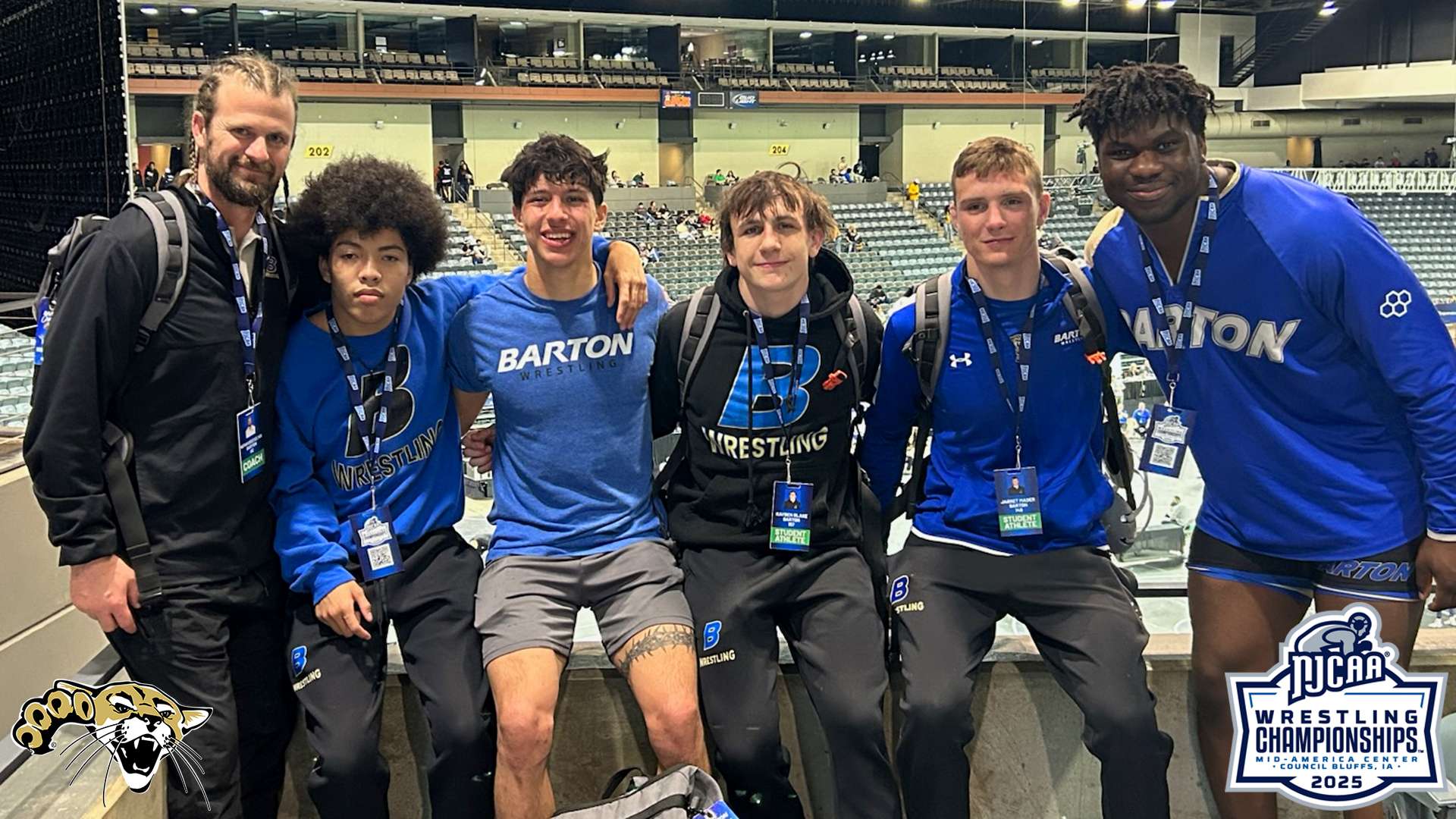 <b>&nbsp;Barton Wrestling at the 2025 NJCAA National Championships</b>