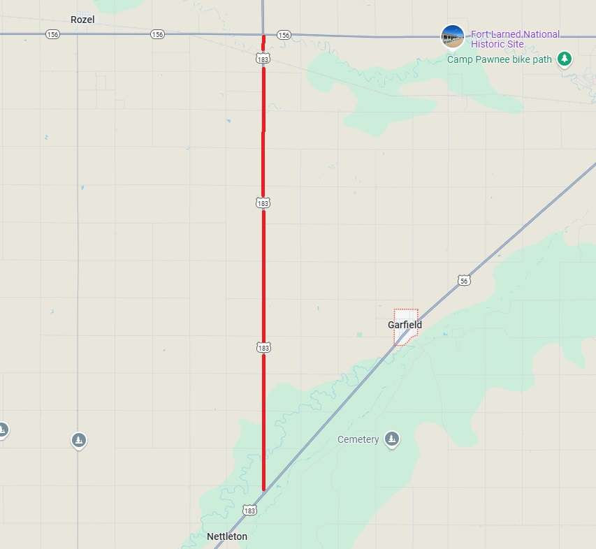 The project area is on the map above. The project area is lined in red.