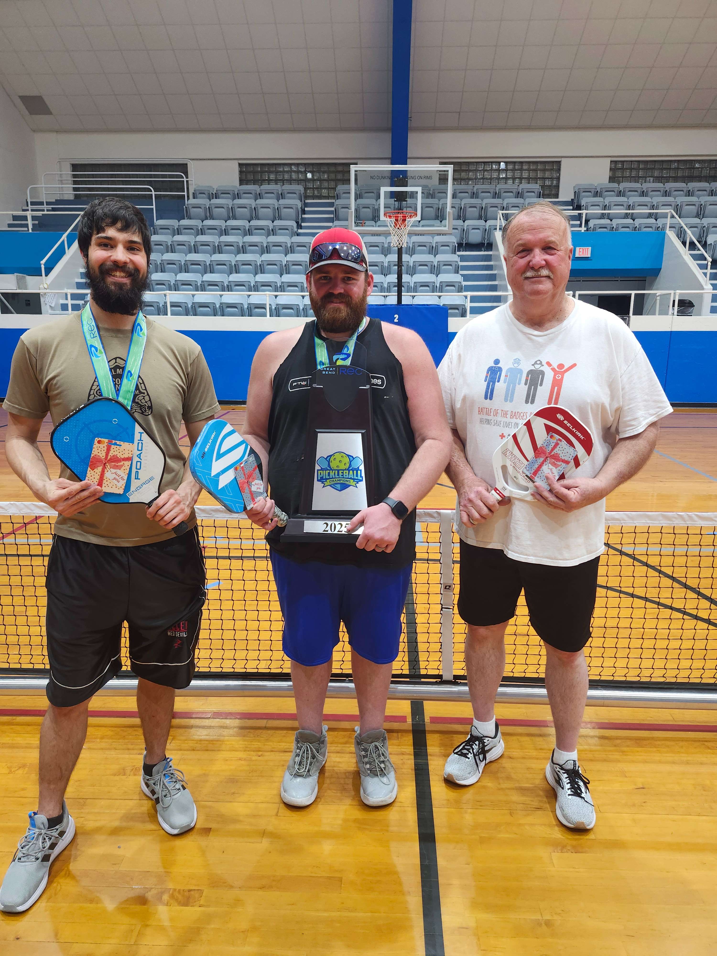 From left to right: Aaron Huskey, Alex Barr and David Schneider. Not pictured: Greg Feist and Eugene Perkins