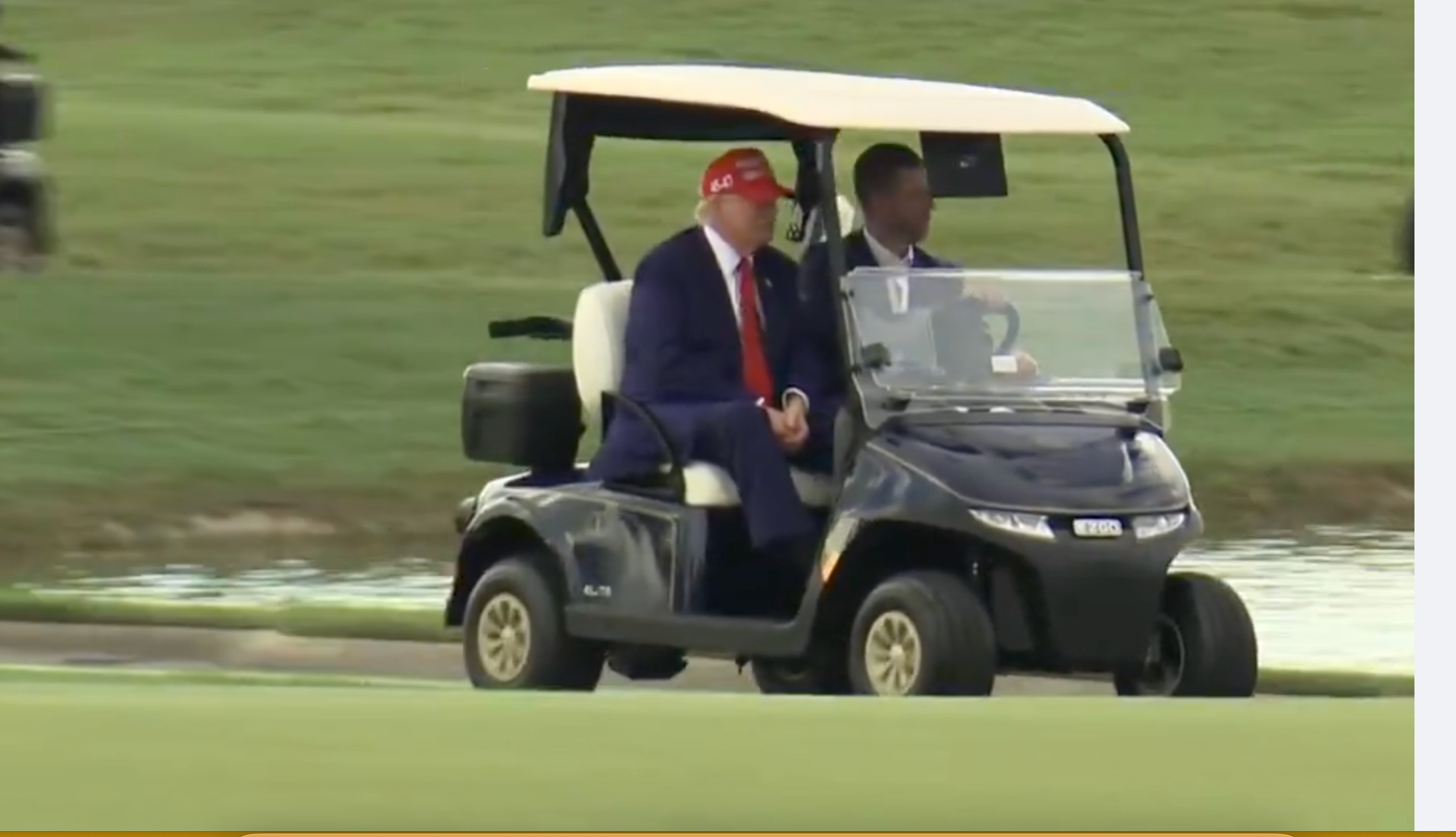 Trump hits the golf course as stock market plummets for 2nd day over ...