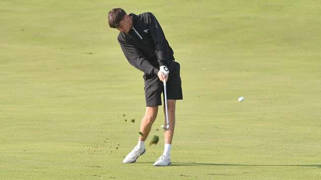 Jack Northgraves is one of three Blue Dragons in the individual Top 20 in the suspended Firekeeper Open on Monday in Mayetta, KS