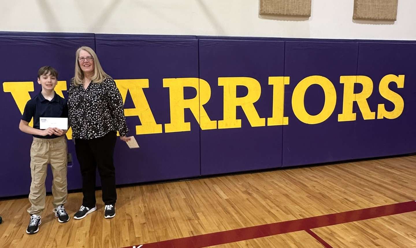 Grady Weber, a 5th grader at Central Kansas Christian Academy in Great Bend, was chosen as this month's Eagle Media Make a Difference winner. Weber, and his teacher Lisa Beckwith, received $100 certificates. 