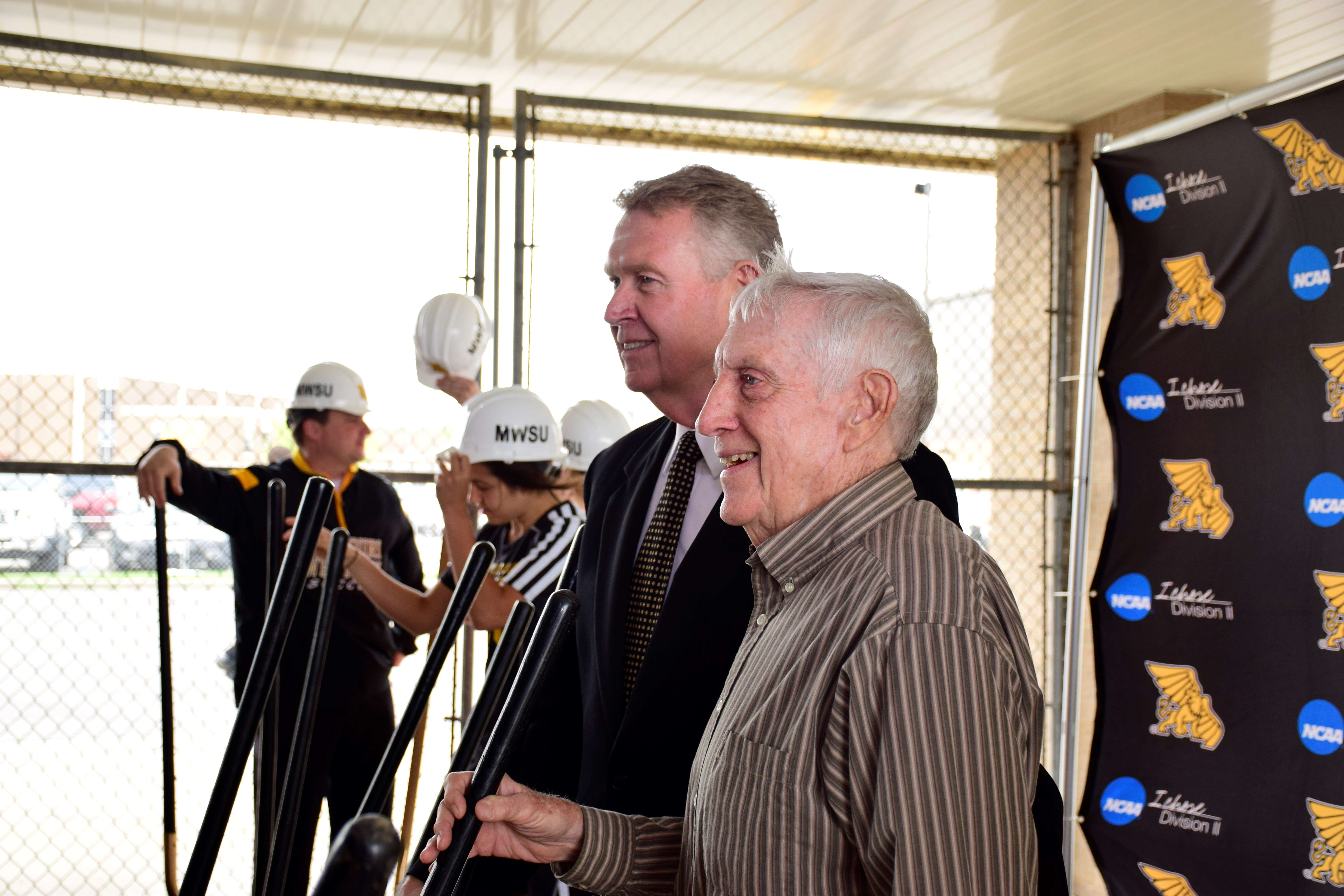 Charlie Burri at a MWSU groundbreaking/Photo courtesy of Missouri Western State University