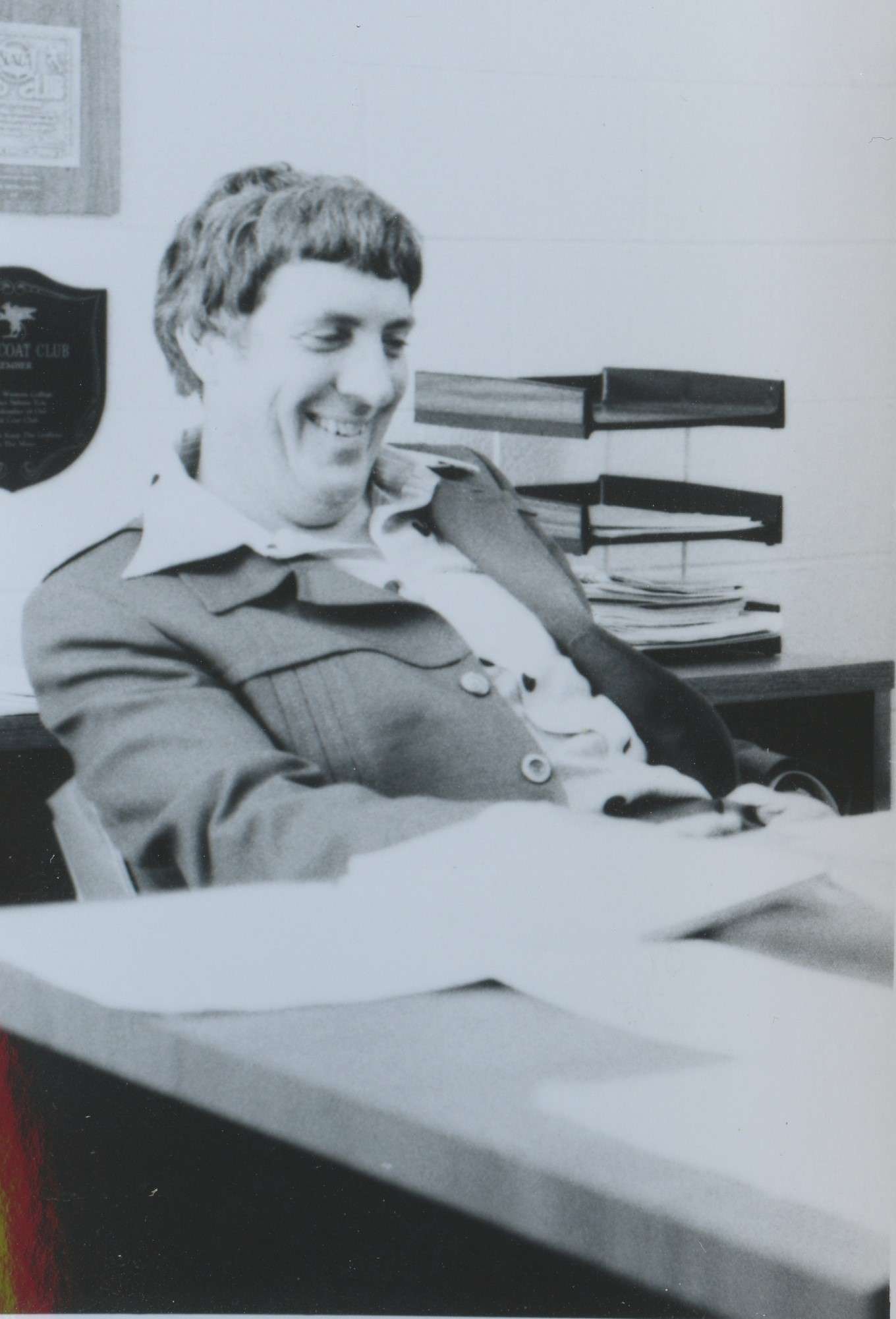 Charlie Burri in his office/photo courtesy of MWSU