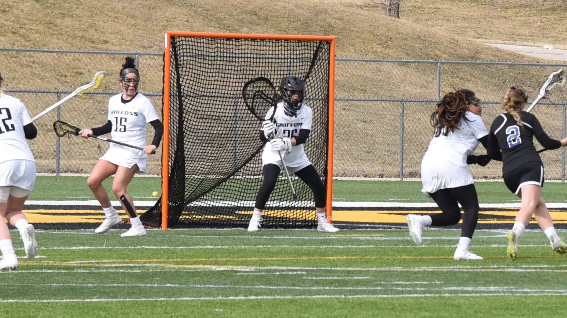 Mackenzie Porter (26) didn't imagine playing Division II lacrosse, but made the leap to come to Missouri Western in 2021 to help launch and build the program, as a sport she has played most of her life continues to grow/ Photo courtesy of John Roushkolb- Missouri Western Athletics