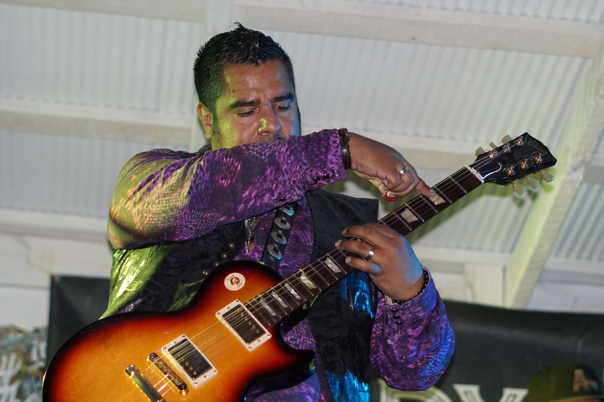Spencer performing in Crawford, July 2024. Photo by: Kalin Krohe