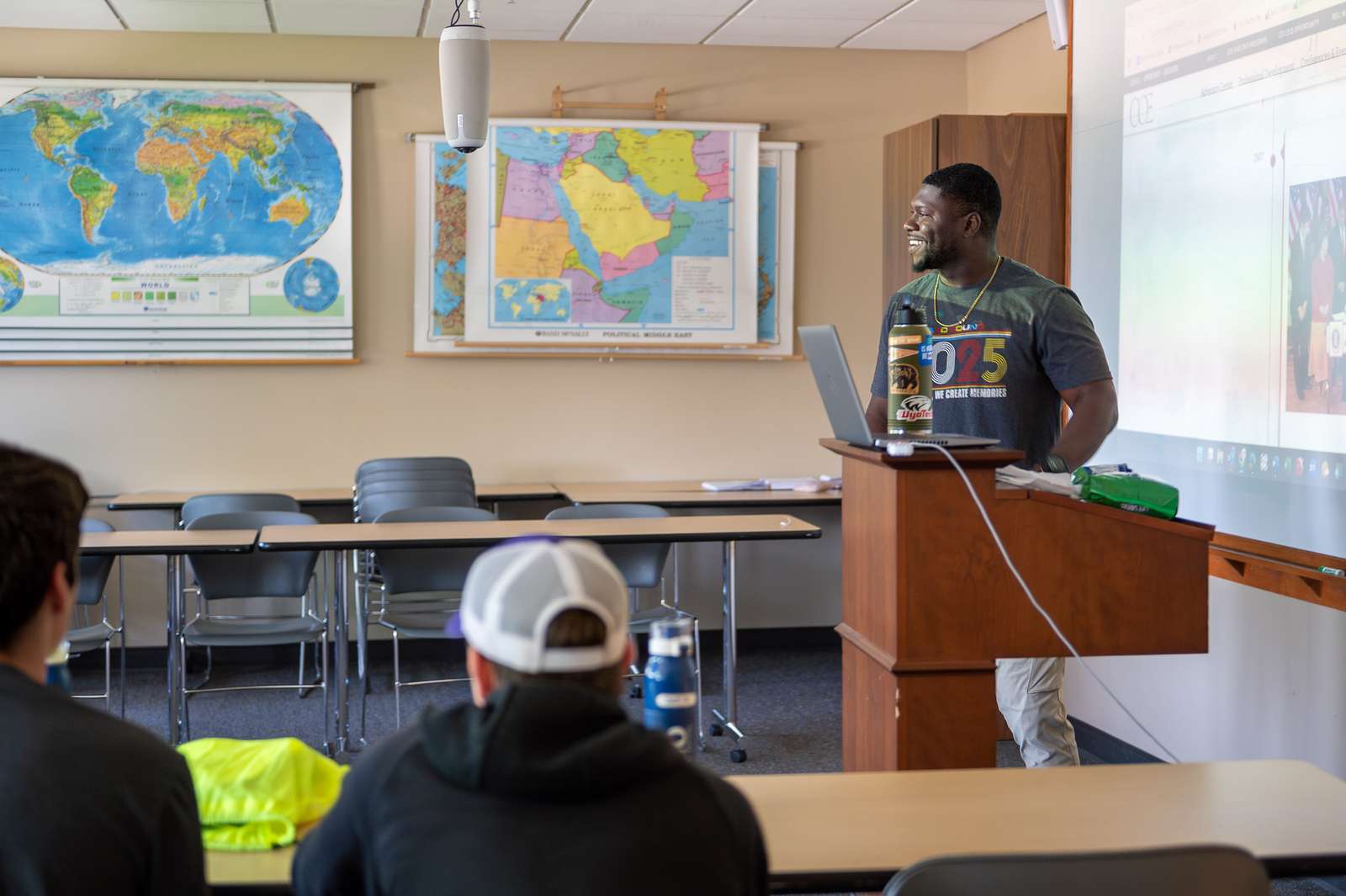Academic Advisor Kevin Coy, Jr. leads PCA 1 class in Old Admin, June 9, 2025. (Photo by Sydney Brown/Chadron State College)