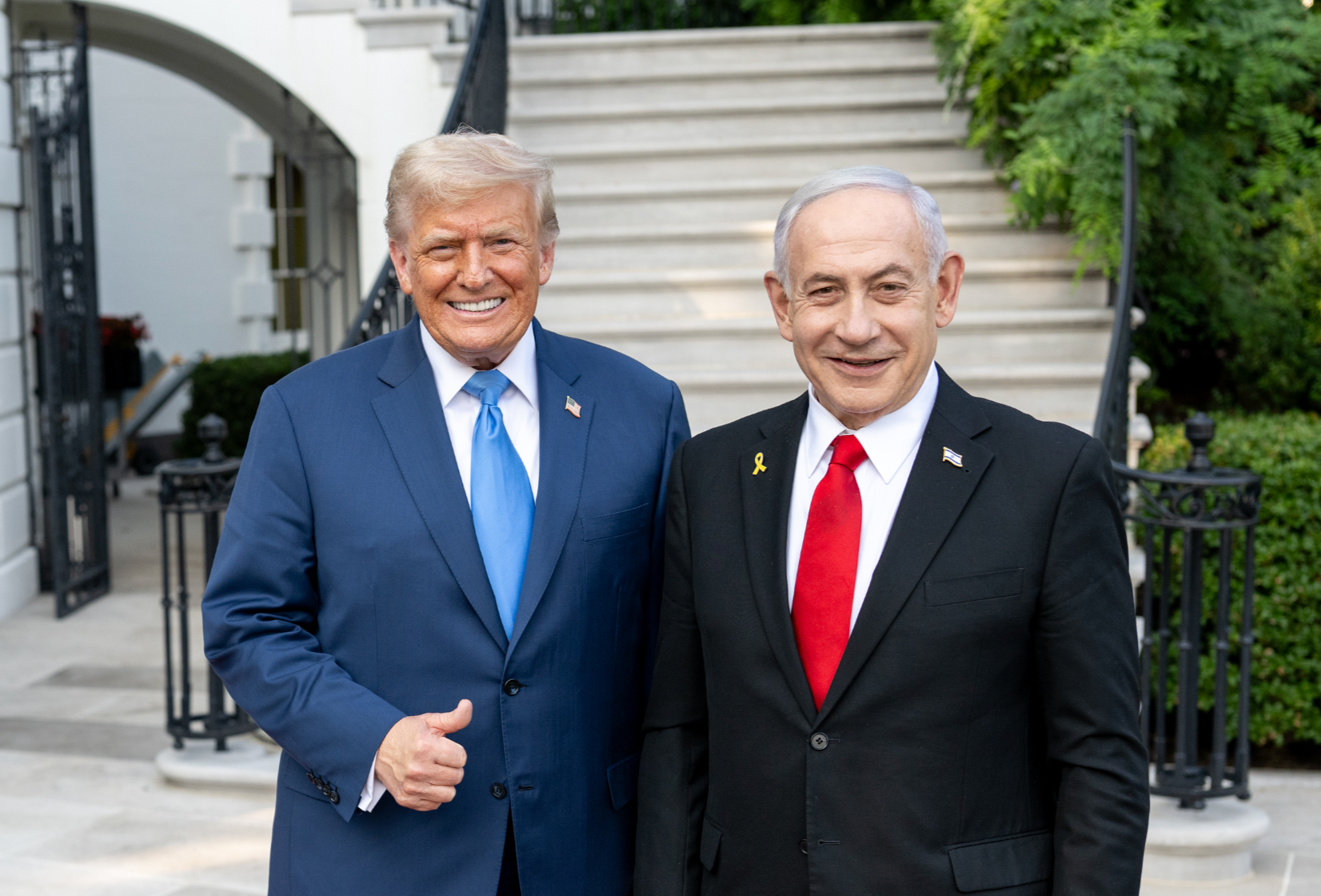 FIle President Trump and Israeli Prime Minister&nbsp;Benjamin Netanyahu -White House photo