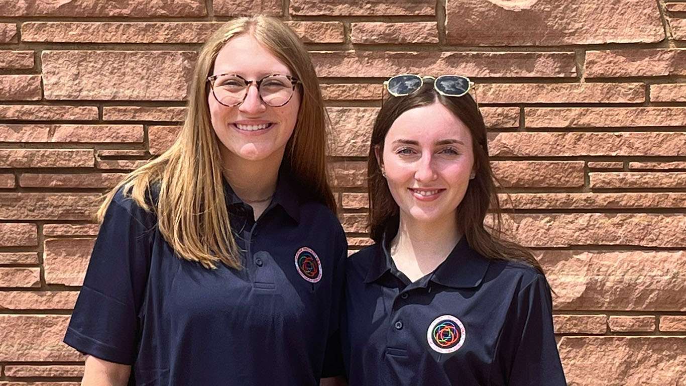 Avery Saenger (L) and Clara McKeown - The Ulster Project 2025