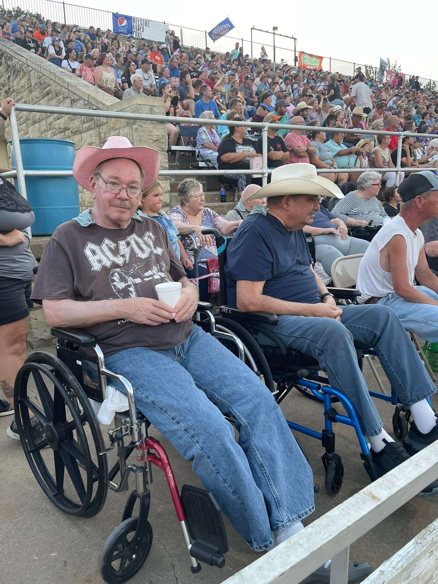 Two Village Manor residents enjoy a night of the Abilene Rodeo. Photo courtesy Village Manor