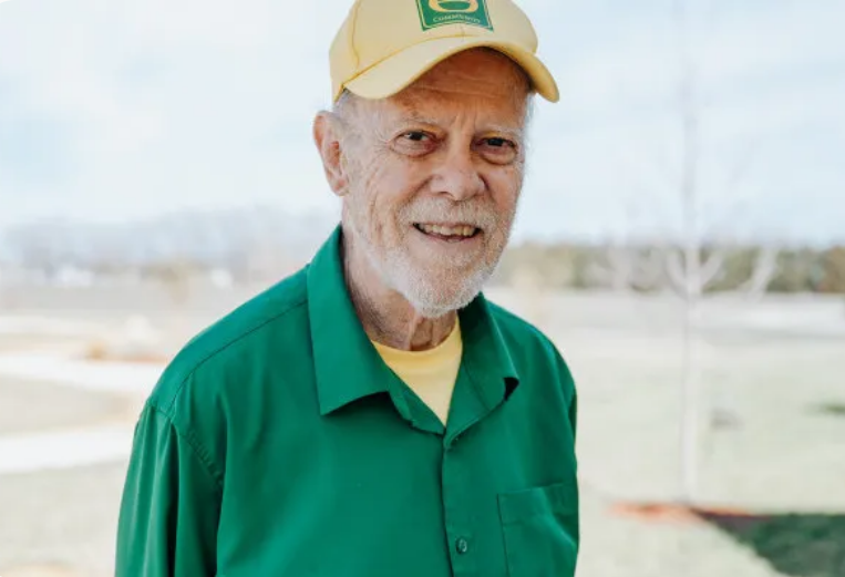 Dr. George Potts, aka "Energy Green Grandpa" and Cedarhurst Senior Living resident in Salina; photo courtesy of Cedarhurst Senior Living