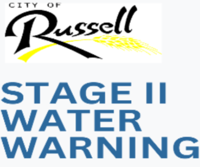Russell declared a Stage II water warning Sept. 4. City of Russell
