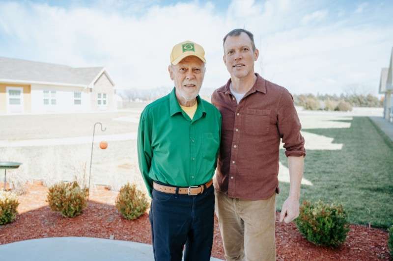 George Potts and Rolf Potts; photo courtesy of Cedarhurst Senior Living
