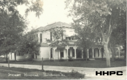 Stewart Hospital - Original Building - 722 N. Main - c. 1905 (by Bailey). Courtesy of the Conard-Harmon Collection.