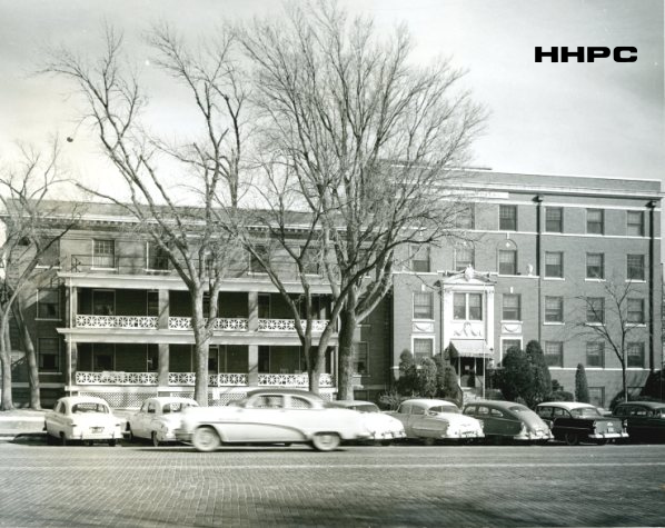 Stewart Hospital - Grace Hospital addition to old Stewart Hospital - 724 N. Main - 1956. Courtesy of the Conard-Harmon Collection.