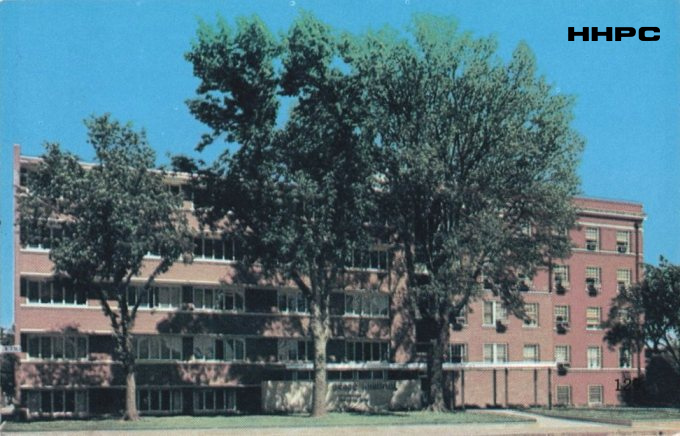 Stewart Hospital - Grace Hospital - Rowland Wing - Built 1959. Courtesy of the Conard-Harmon Collection.