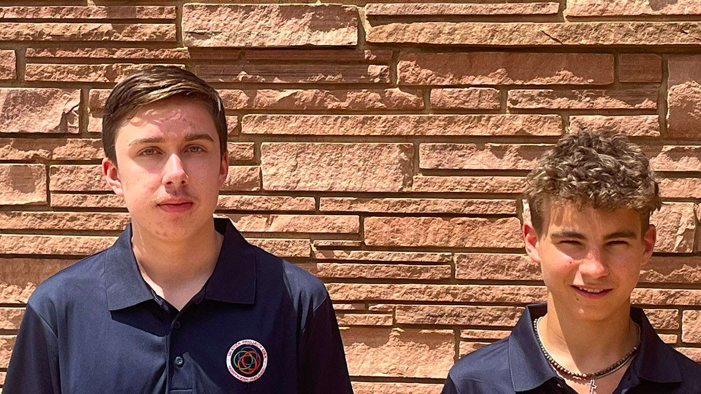 Finn Stewart (L) and Elijah Whitley-Roth