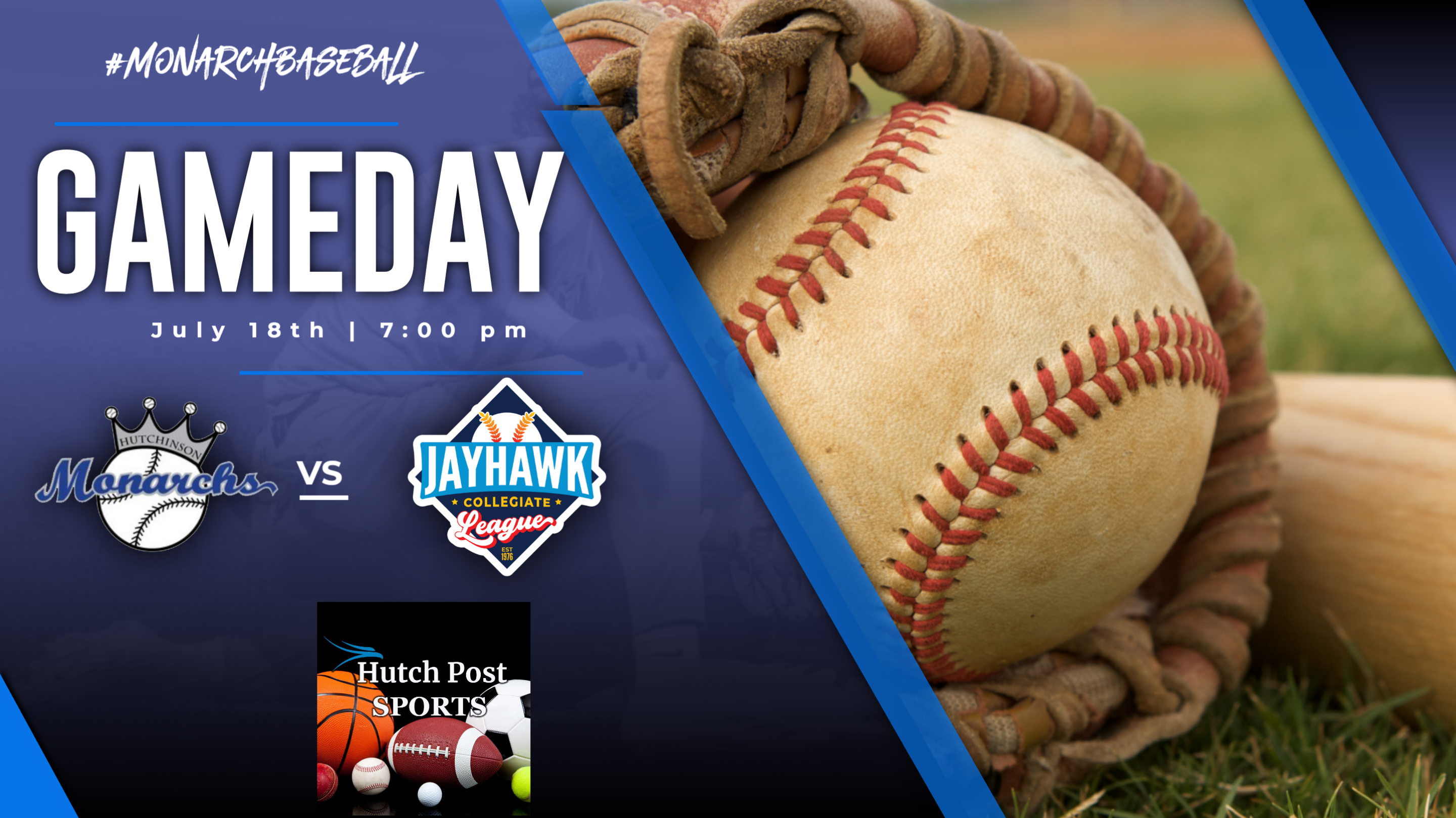 Game Day - Hutchinson Monarchs close out the regular season tonight at Hobart-Detter Field versus the Wichita Wildcats.