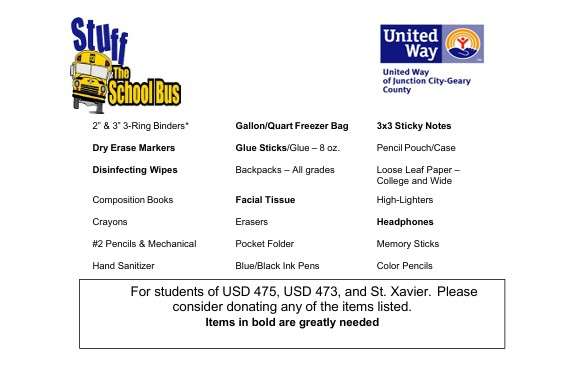 Wish List for school items