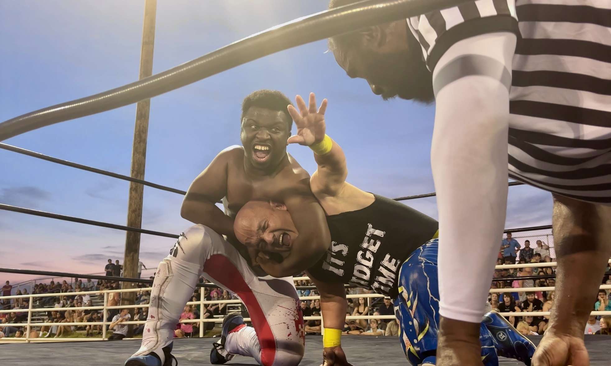 The main event of Midget Wrestling Warriors at the Ellis County Fair. Photo by Tony Guerrero/Hays Post