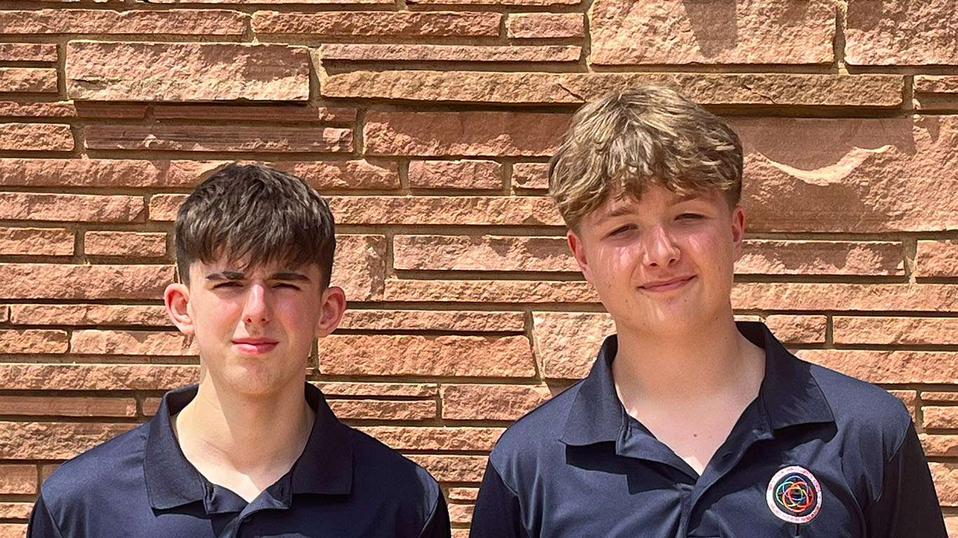 Ewan McNally (L) and Ethan Montgomery - The Ulster Project