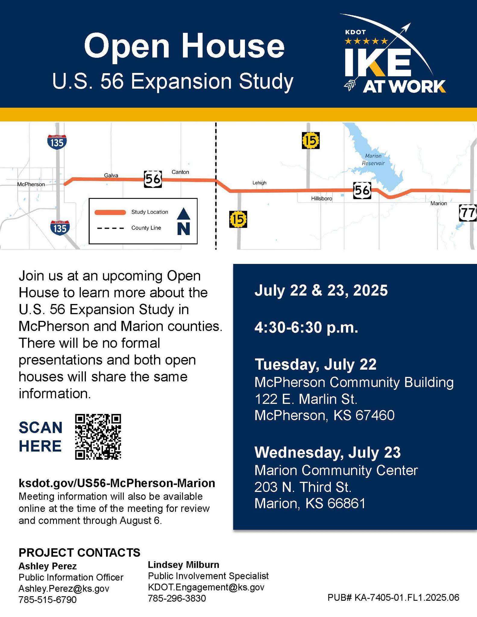 KDOT study for McPherson and Marion counties