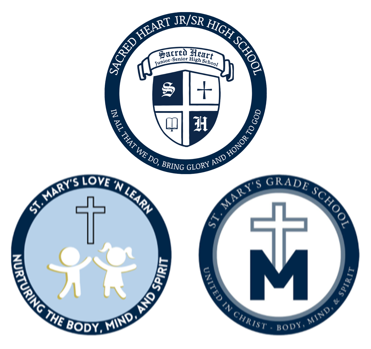 Salina Catholic Schools: Sacred Heart Jr/Sr High School, Love 'N Learn Early Childhood Center, St. Mary's Grade School; courtesy of Salina Catholic Schools