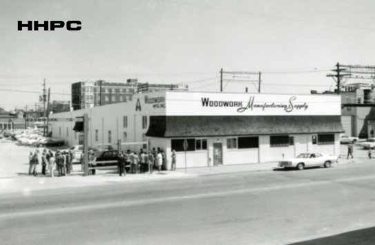 Woodwork Mfg. & Supply - 14-16 W. 4th - 1974 (Remodeled). Courtesy of the Conard-Harmon Collection.