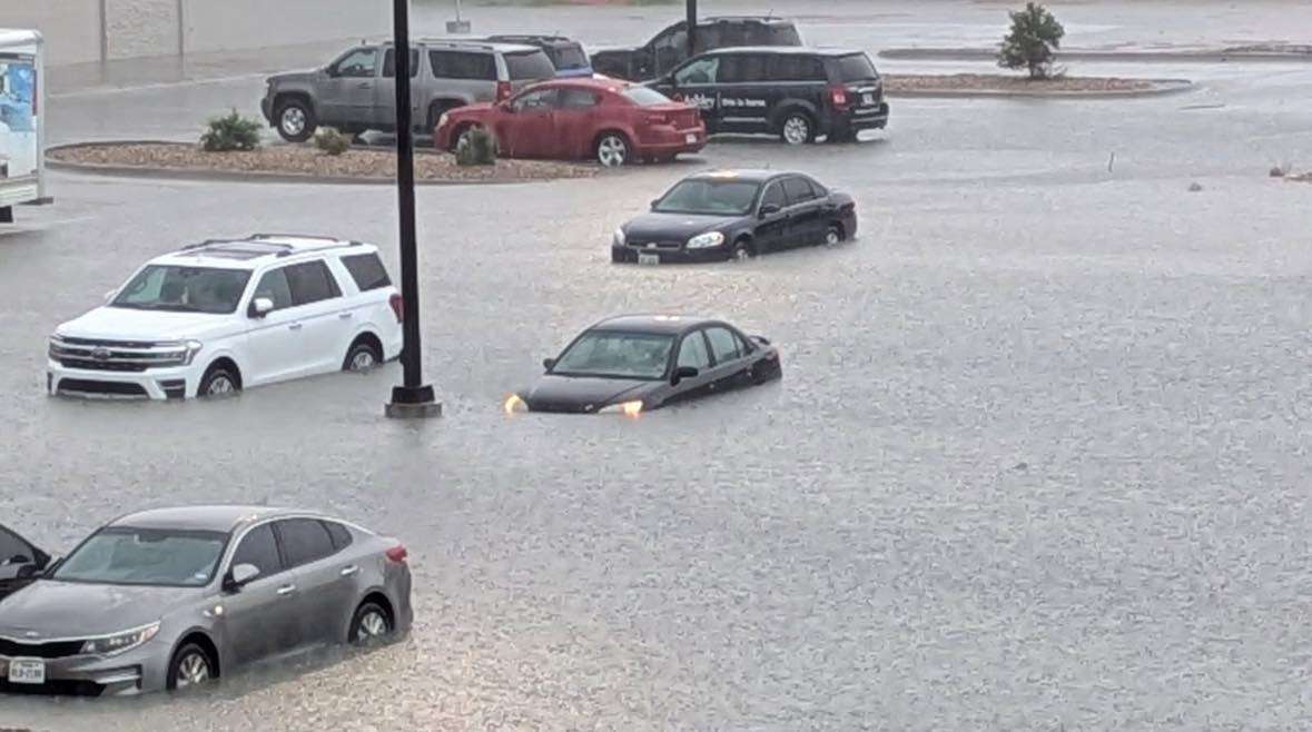 Storms bring hail and flooding Wednesday night