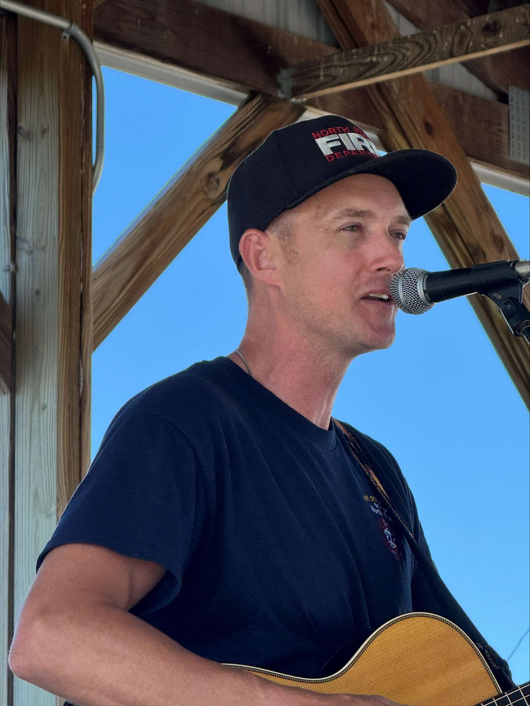 Jeremy Condon singing an original song at You Can Be A Star
