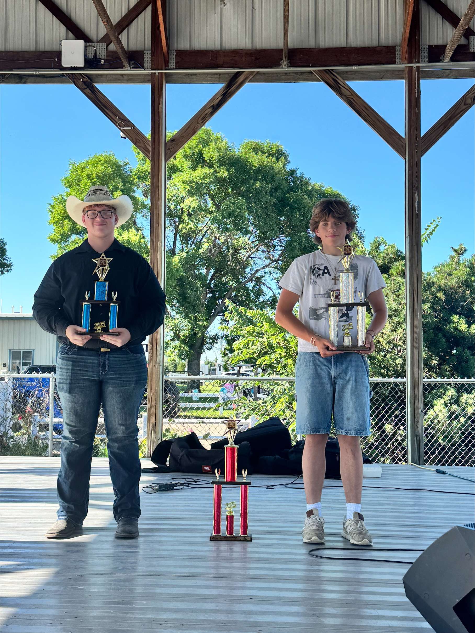 1st runner up Brayden Hickman and 2nd Runner Up Gavon Schurr