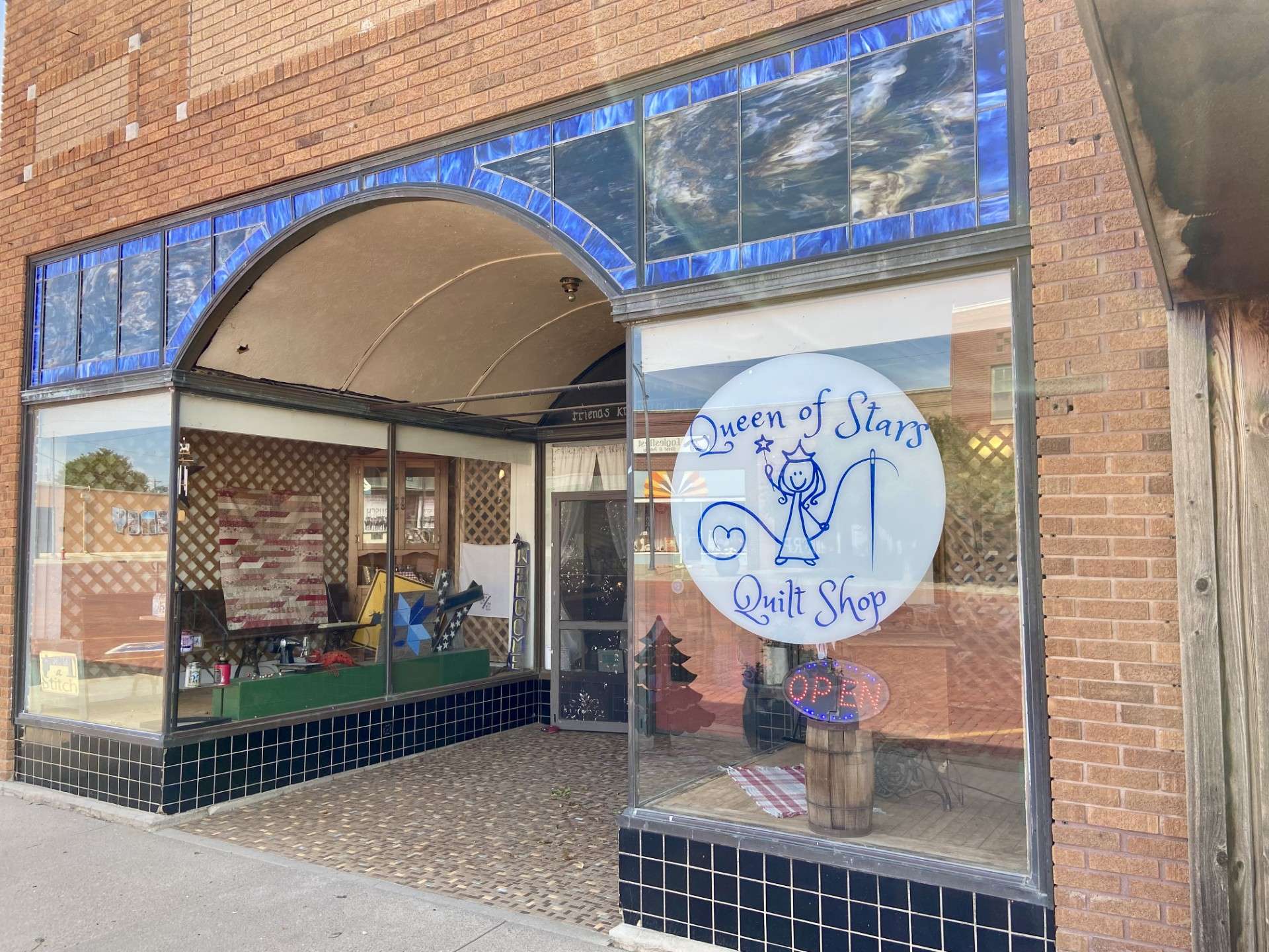 Queen of Stars quilt shop in downtown WaKeeney. Photo by Karen Madorin