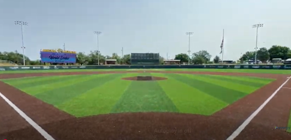 Hutchinson Monarchs win lightning delayed game in 1st round of pool play in the 2025 NBC World Series game Friday night in Wichita.