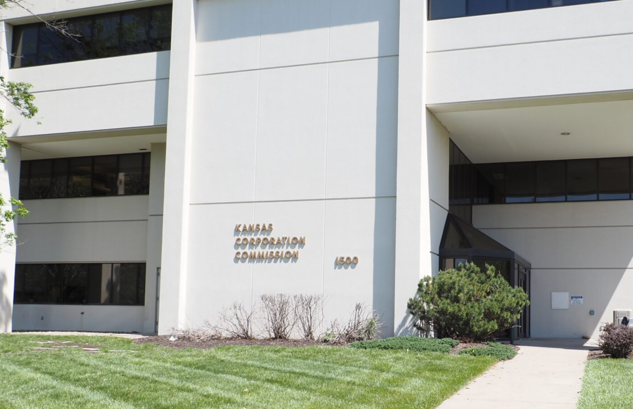 The Kansas Corporation Commission’s three-member board approved a Black Hills Energy rate case on Thursday. (Morgan Chilson/Kansas Reflector)