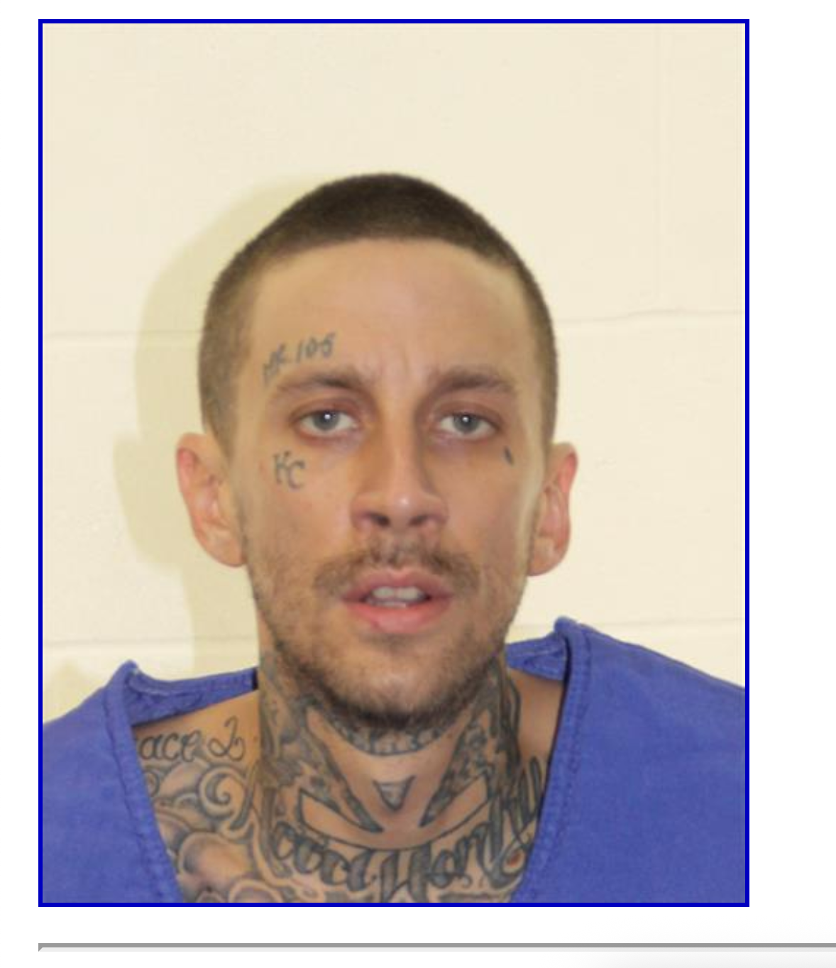 Harris has previous convictions for theft, aggravated robbery and aggravated assault, according to the Kansas Dept. of Corrections- photo Johnson Co. Sheriff