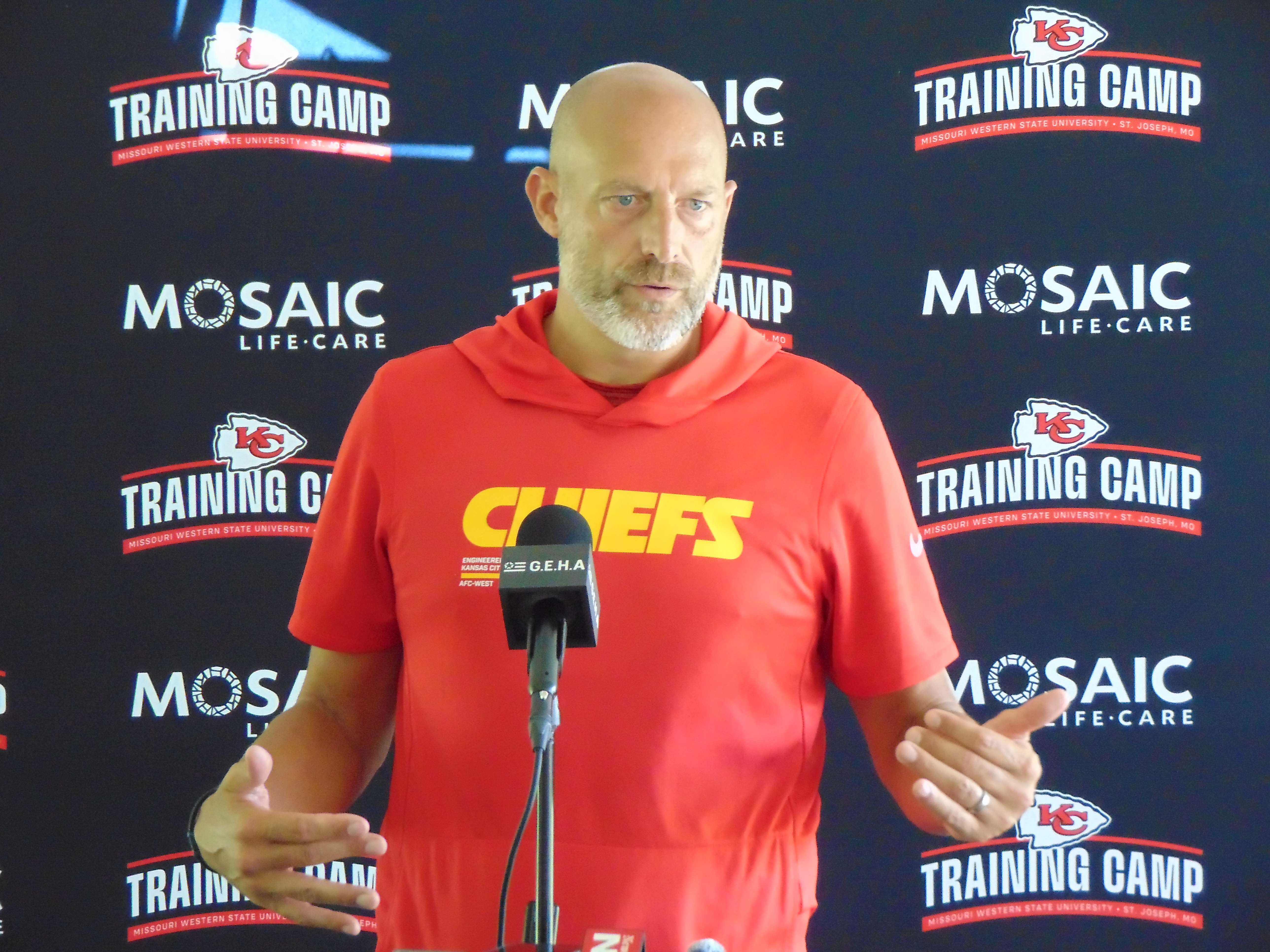 Chiefs Offensive Coordinator, Matt Nagy/Photo by Brent Martin