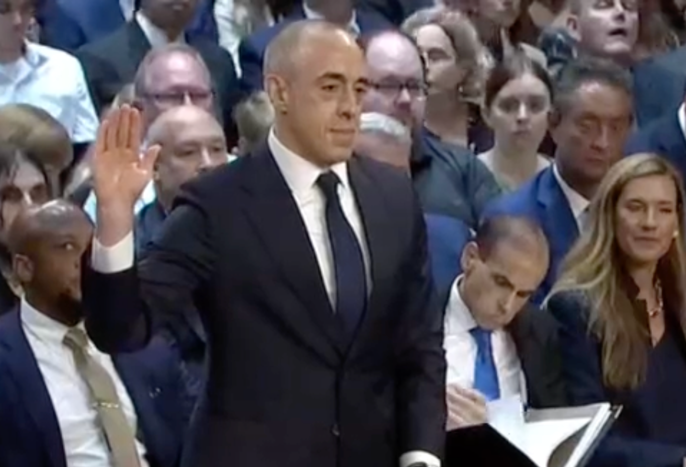 Emil Bove during his confirmation hearing -image courtesy CSPAN