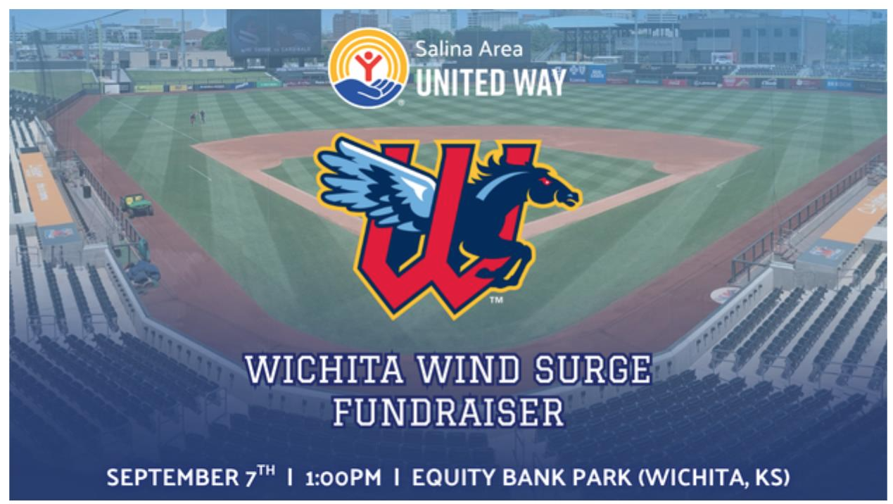 Salina Area United Way partners Wichita Wind Surge for a special Family Fun Day & Fundraiser on Sunday, September 7, 2025, at 1:00 p.m. at Equity Bank Park in Wichita, KS; photo courtesy of Salina Area United Way