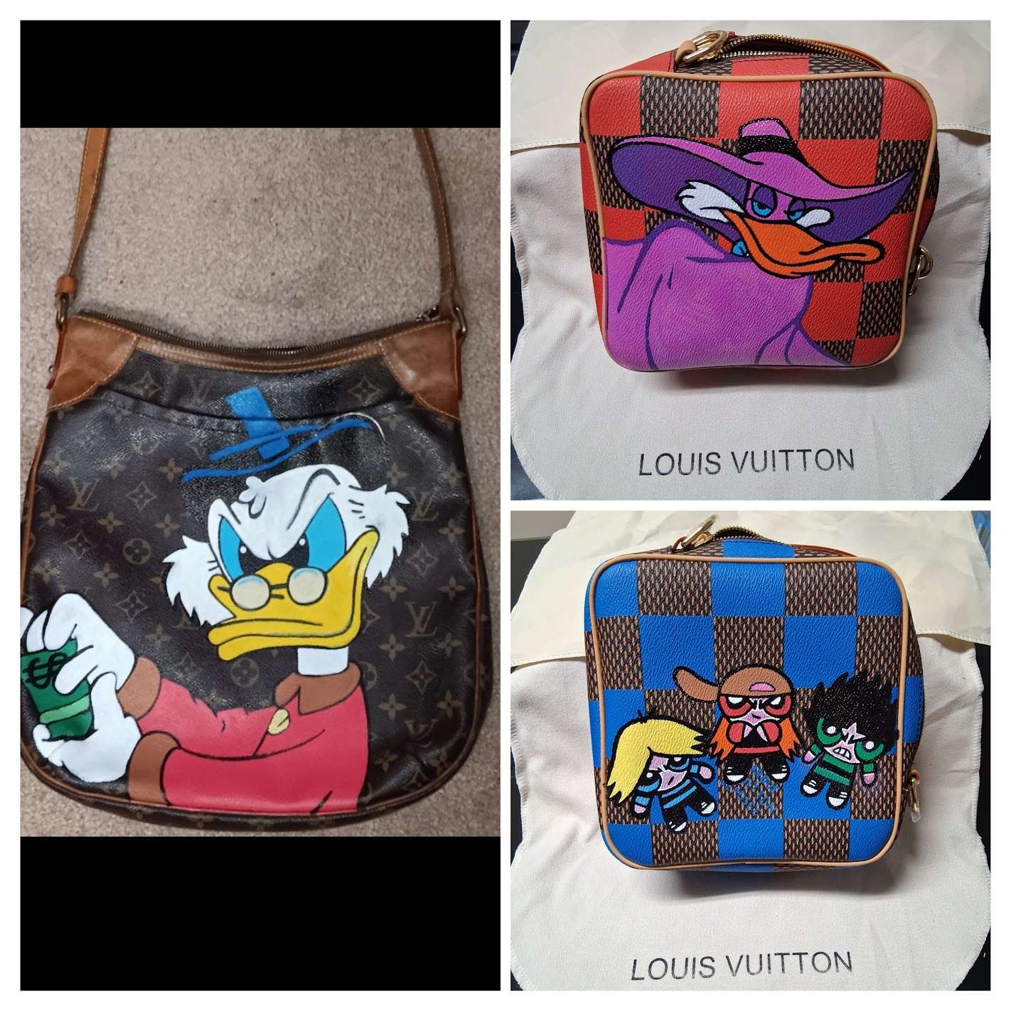 Matthews' Louis Vuitton 'high-end fashion' designs