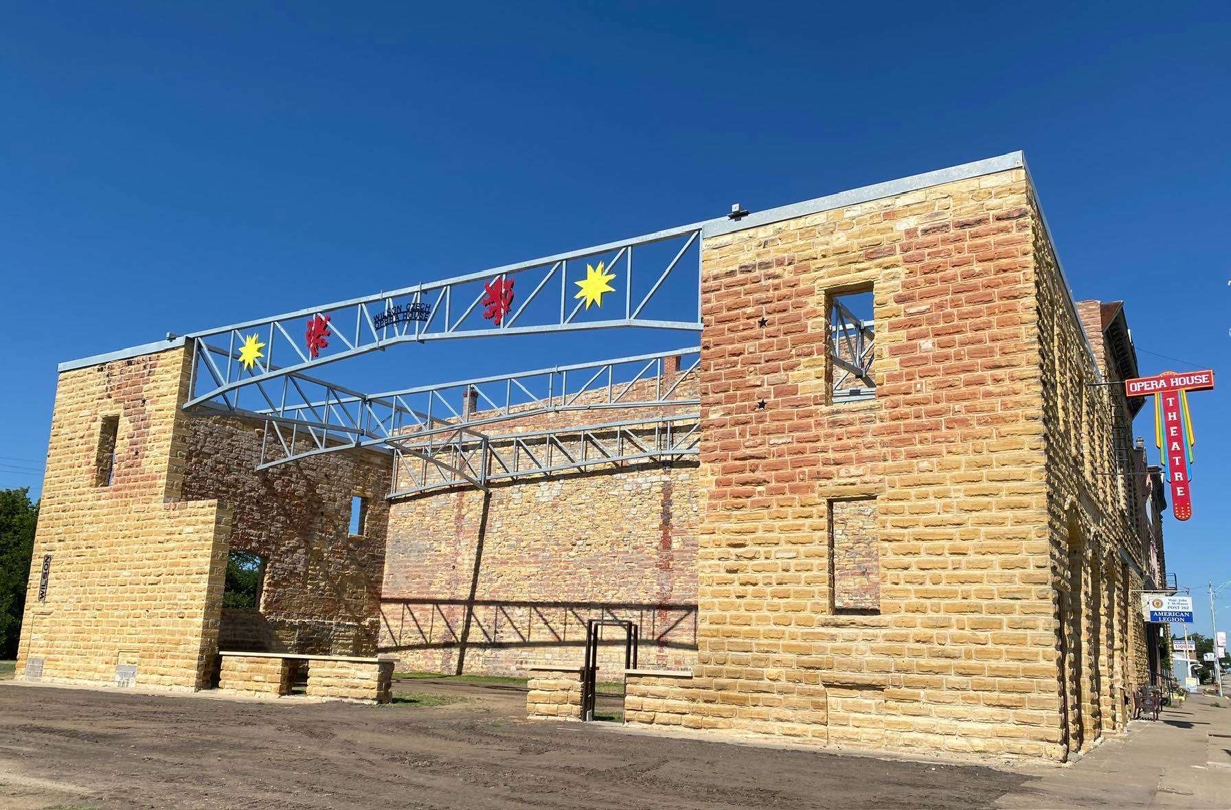 The side of the Wilson Czech Opera House after significant restoration. Courtesy photo Hays Post