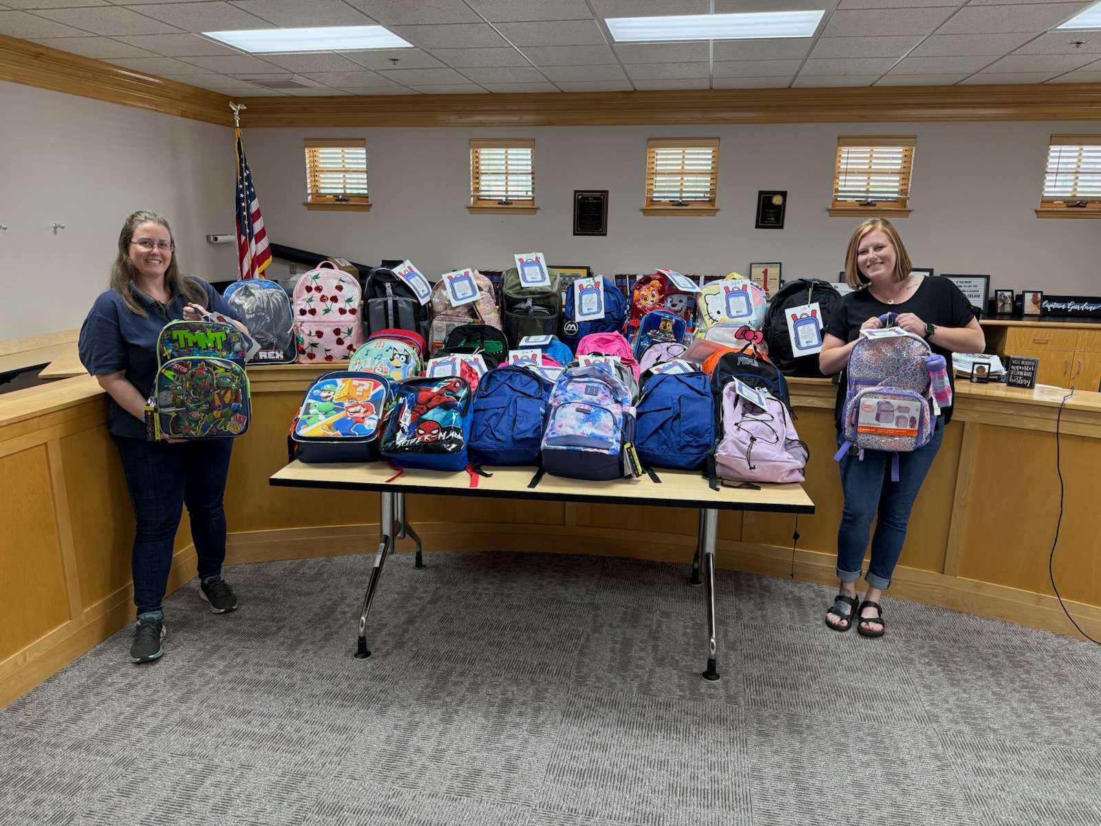 &nbsp;(Pictured left to right)&nbsp; Gabrielle Carroll, Administrative Assistant II, and Jacqie Reisinger, Register of Deeds. (Photo Geary County Facebook page).&nbsp;